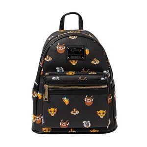 Loungefly Rare Exclusive Disney The Lion King AOP Mini Backpack Faces NEW